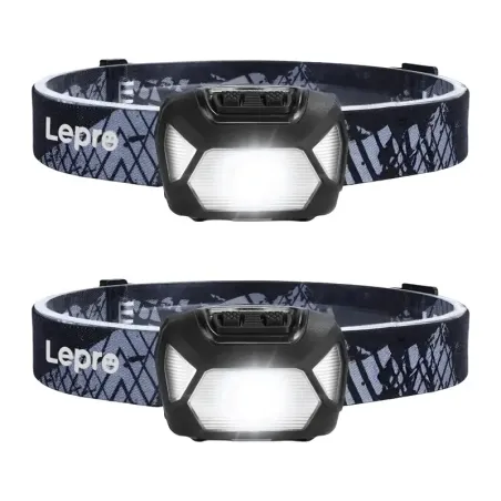 Set of 2 LEPRO 320015-2 200-lumen battery-powered headlamps
